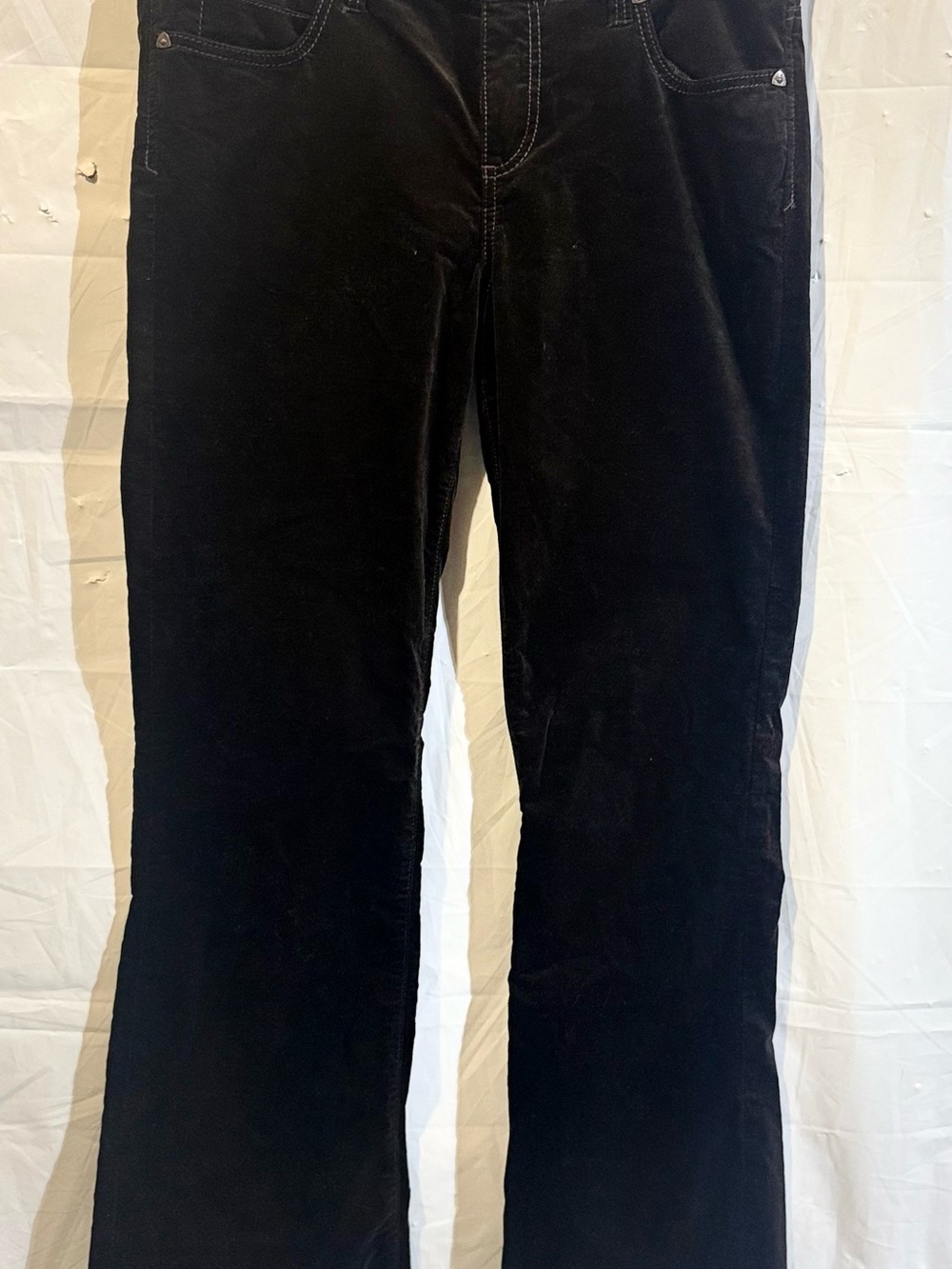 KUT from the Kloth Chocolate Brown Velvet Pants Size 12 High Rise Bootcut NWOT